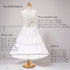 3 Hoops Petticoat Full Slip Flower Girl Crinoline Skirt Skirts Little Palace Store